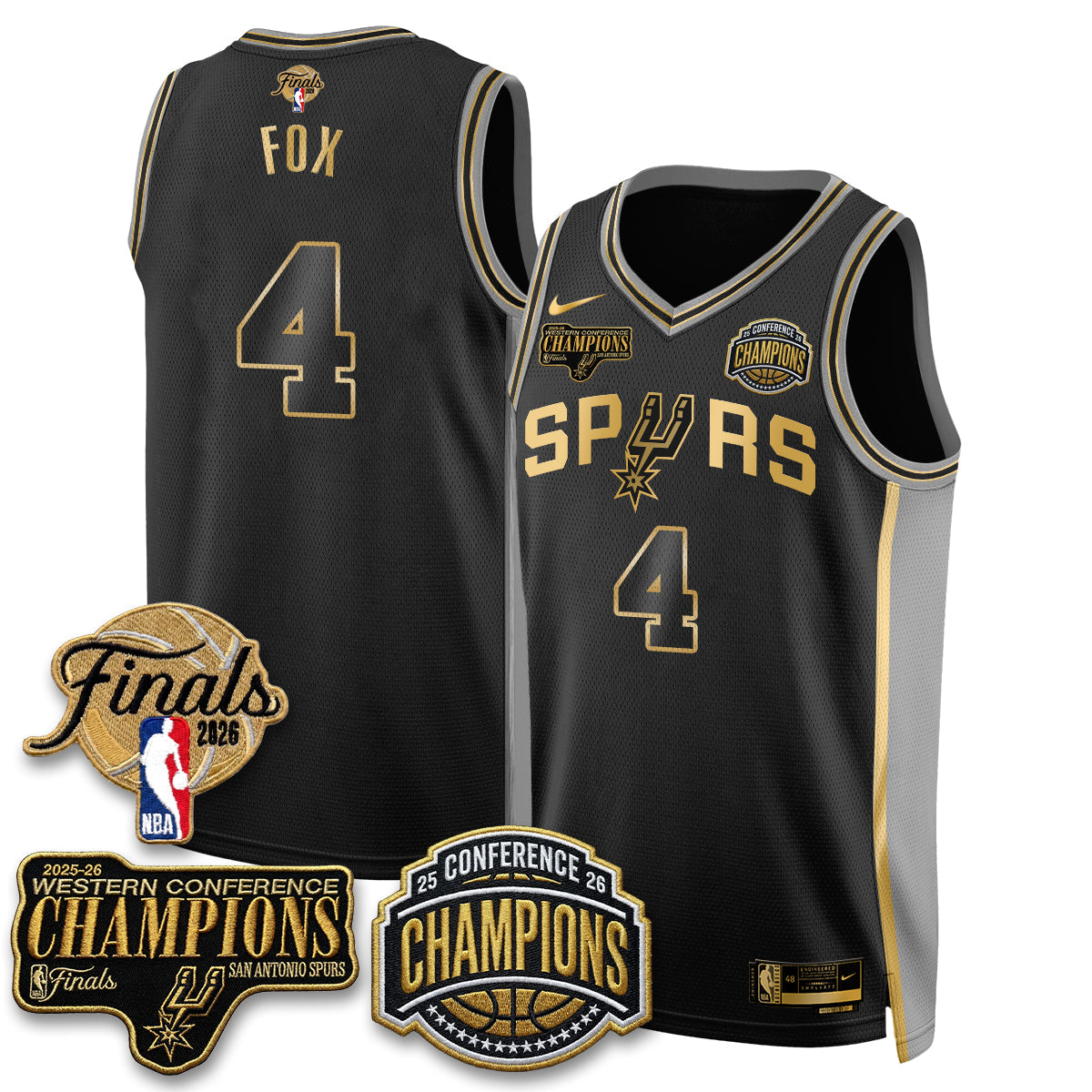 SAS 2026 NBA Western Conference Champions Vapor Special Edition Jersey - Stitched
