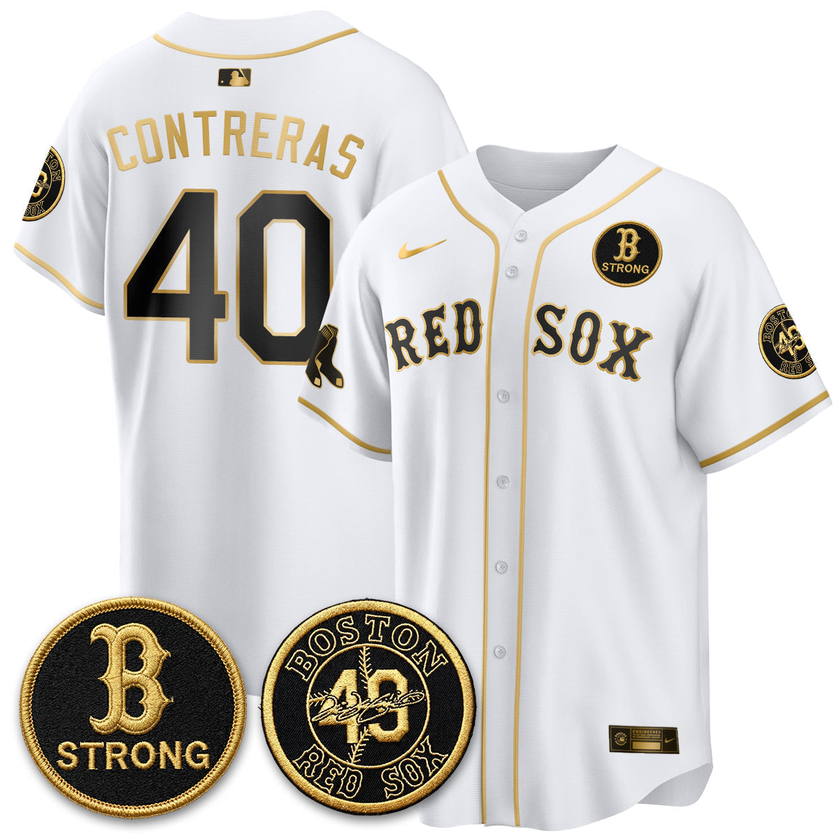 BOS Tim Wakefield Memorial Patch Vaper Premier Limited Jersey - Stitched V2
