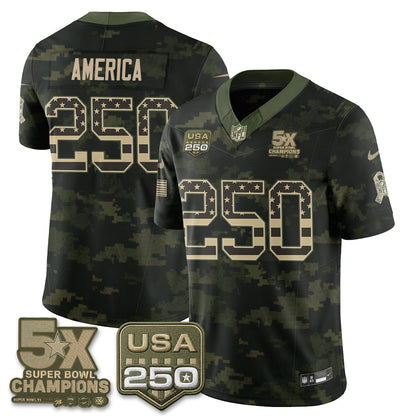 DAL 2026 Salute to Service Edition Vapor Jersey V2- Stitched