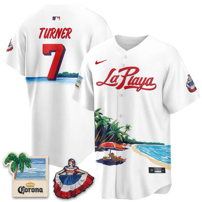 PHI Beach Connect "La Playa" Edition Vapor Jersey- Patch Stitched