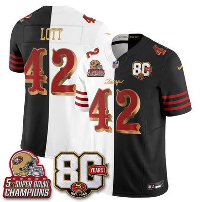 SF Rivalries Split Edition Vapor Jersey - Stitched