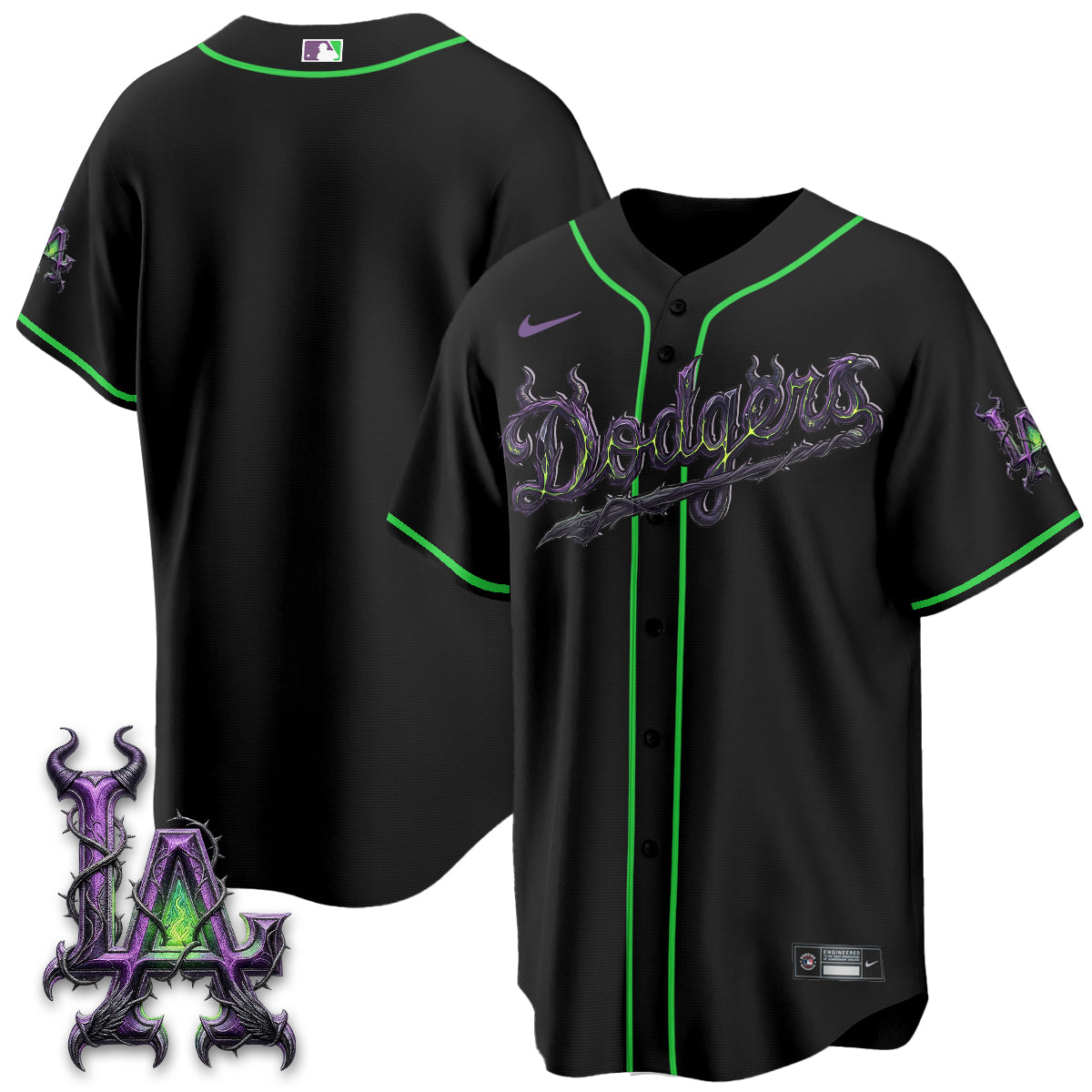 LAD Villains Halloween - Horned Queen Vapor Jersey- Stitched