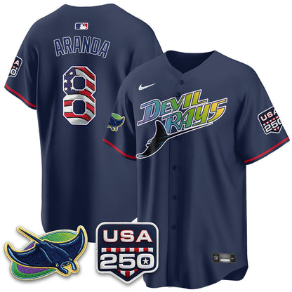 TB Independence Day USA 2026 City Connect Vapor Jersey - Stitched