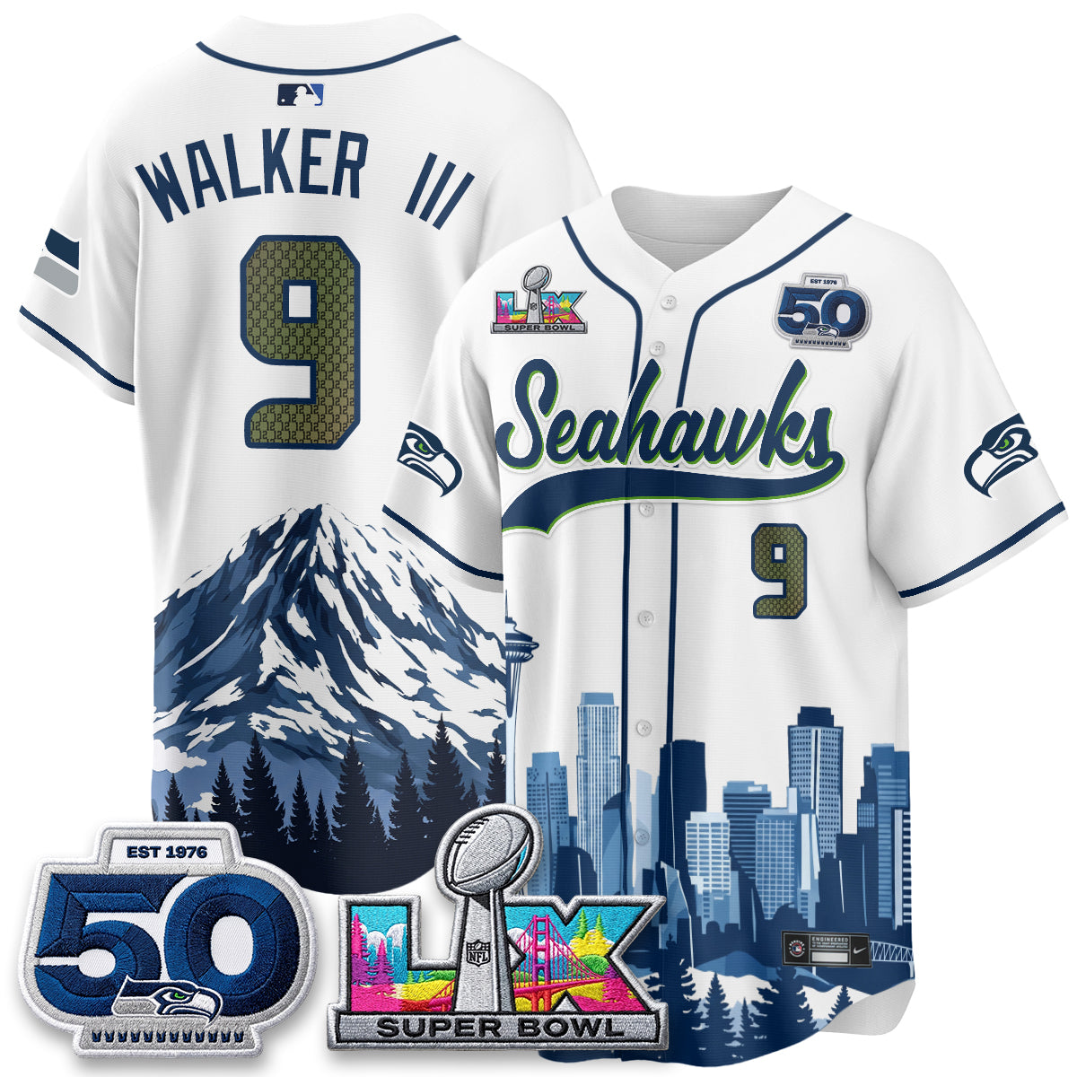 SEA City Edition Vapor Baseball Jersey - Stitch