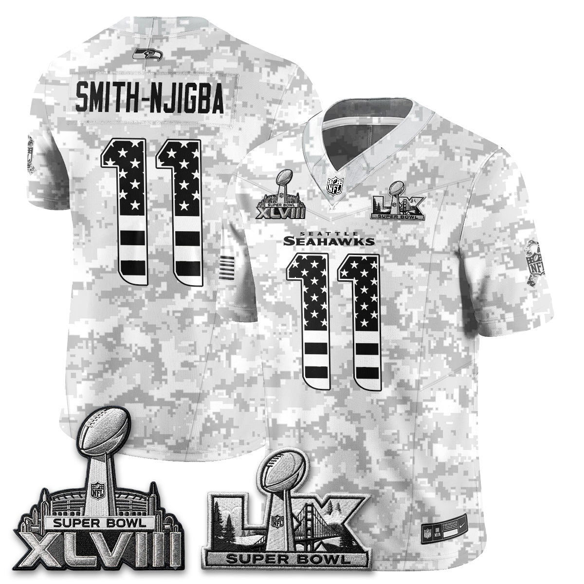 SEA 2026 Salute to Service Edition Vapor Jersey V2- Stitched