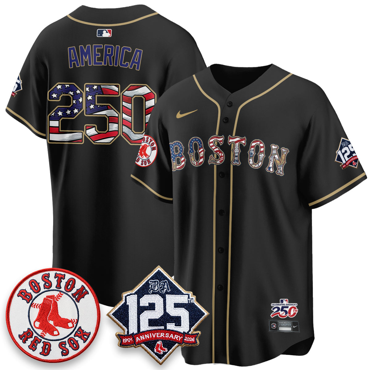 BOS 2026 Independence Day USA Vapor Limited Jersey - Stitched-DTD