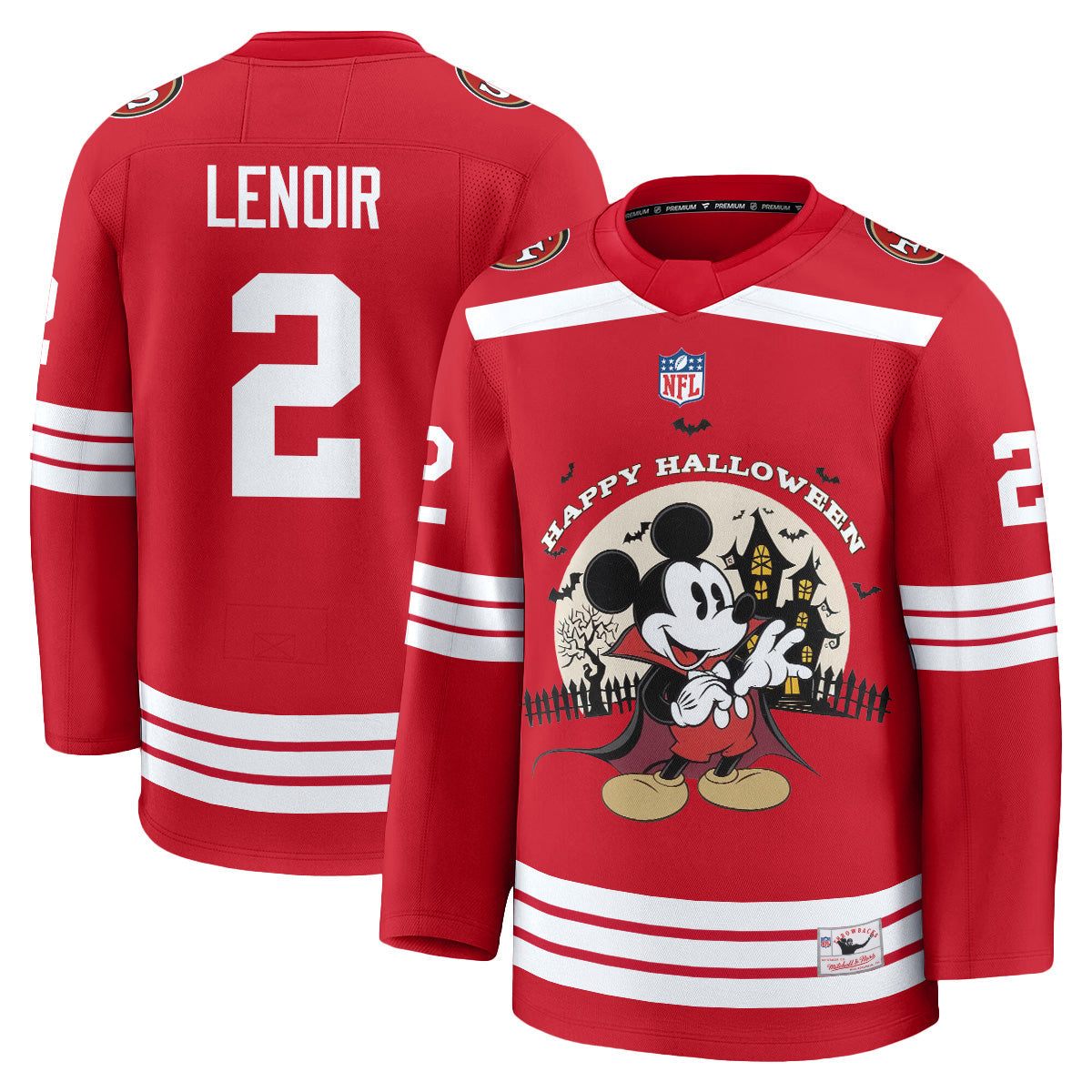 SF x Halloween Cartoon Mouse Edition Hockey Jersey - Printed