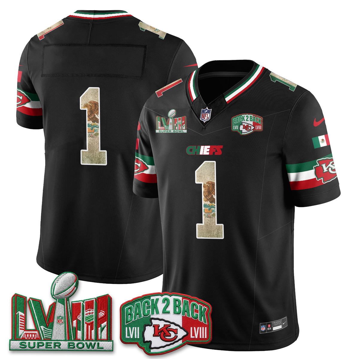 KC Mexico Edition Vapor Jersey - Stitched