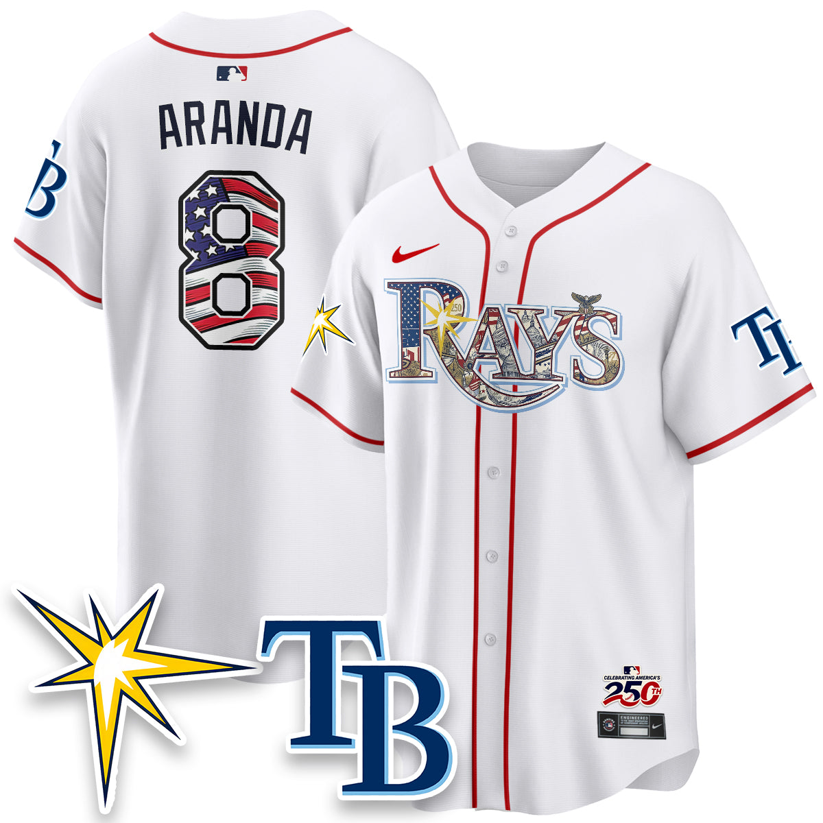 TB Independence Day USA 2026 Vapor Limited Jersey - Stitched
