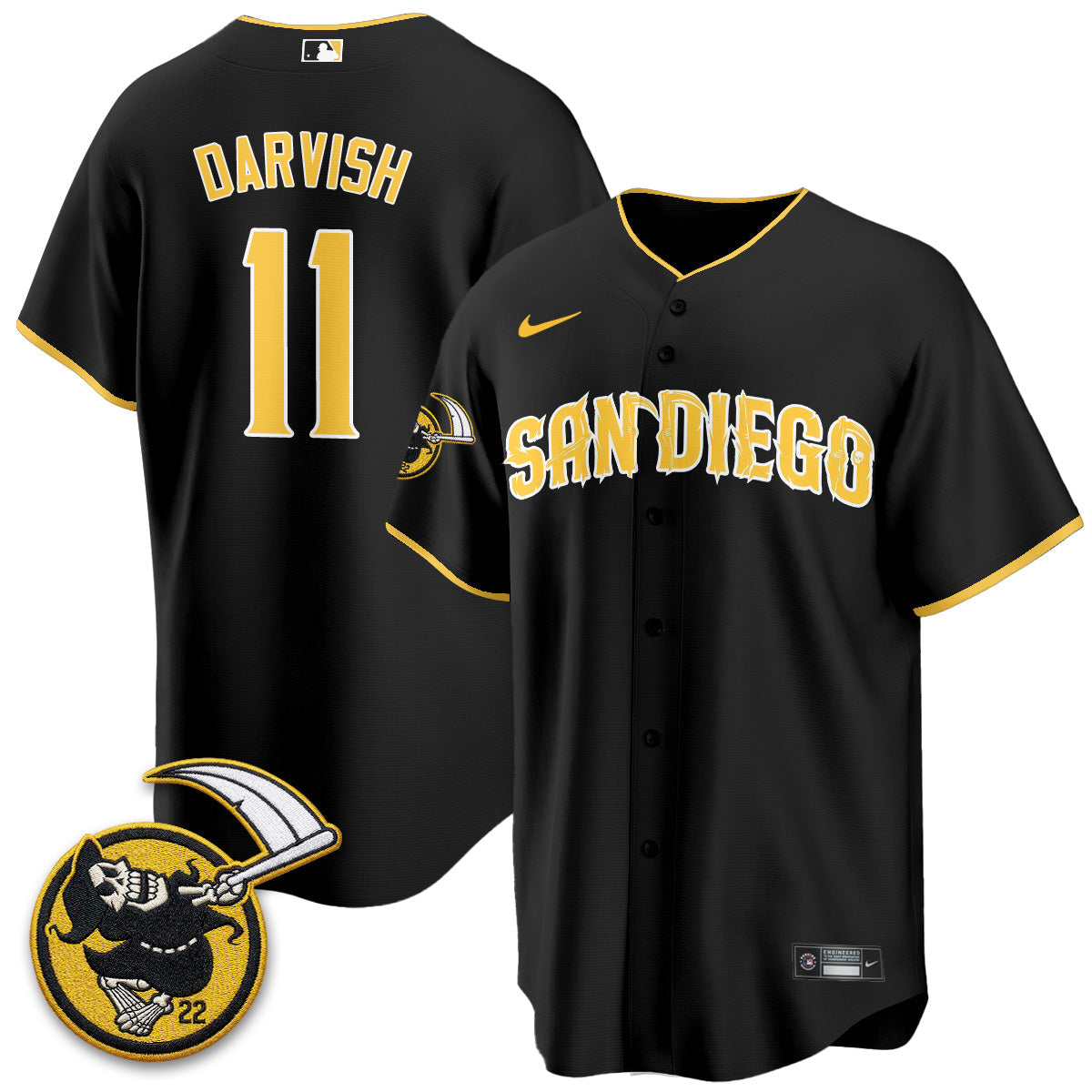 SD x Grim Reaper Vapor Jersey - Stitched