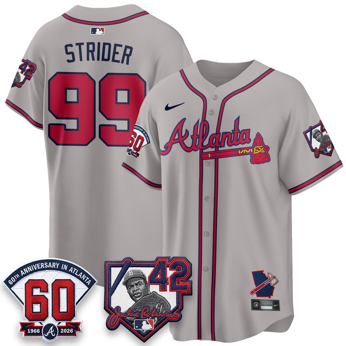 ATL 2026 Jackie Robinson Day Vapor Limited Jersey - Stitched