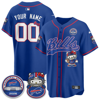 BUF x Meow  Vapor Custom Baseball Jersey - Stitched