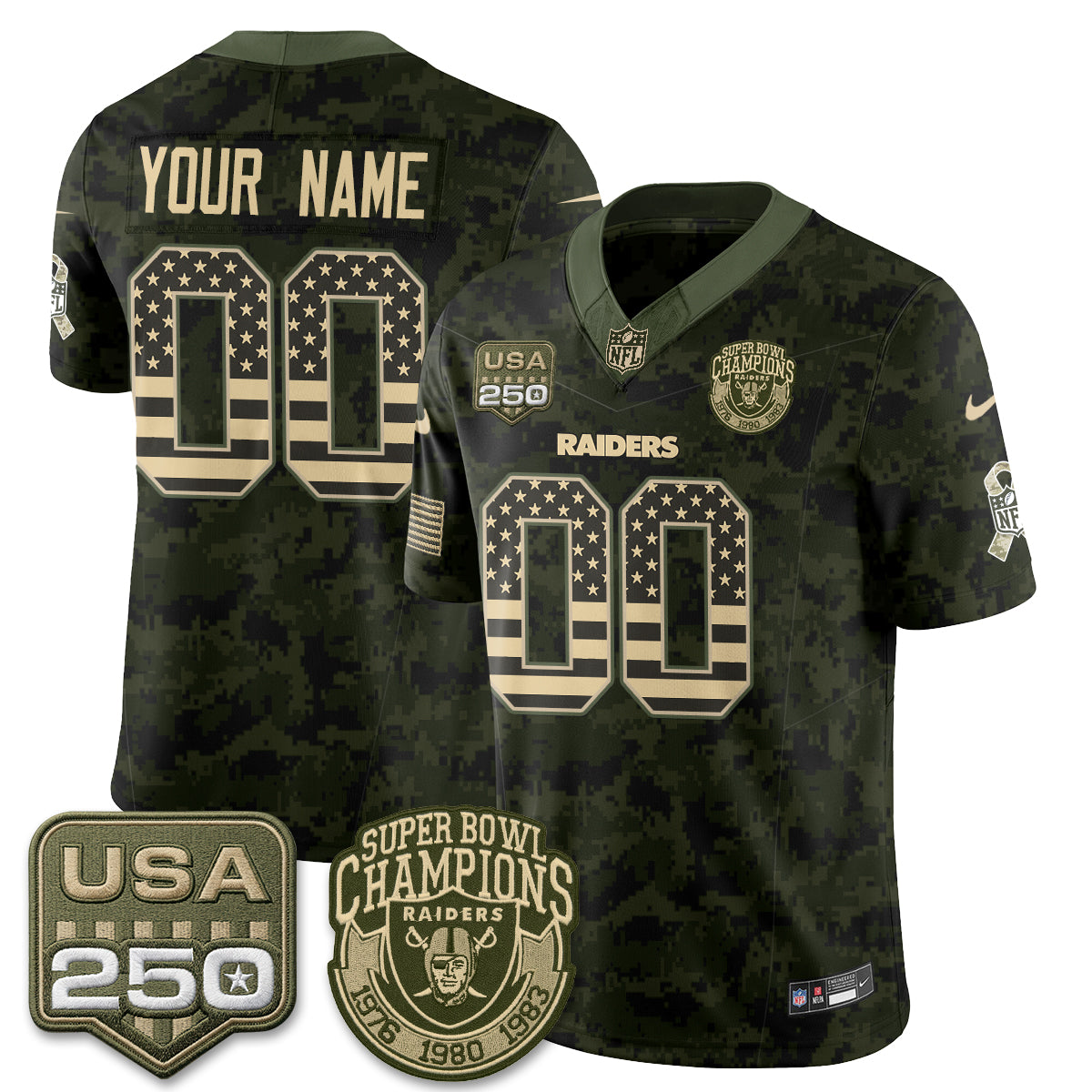 LVR 2026 Salute to Service Edition Vapor Custom Jersey - Stitched