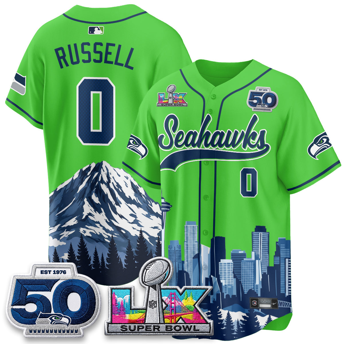 SEA City Edition Vapor Baseball Jersey - Stitch