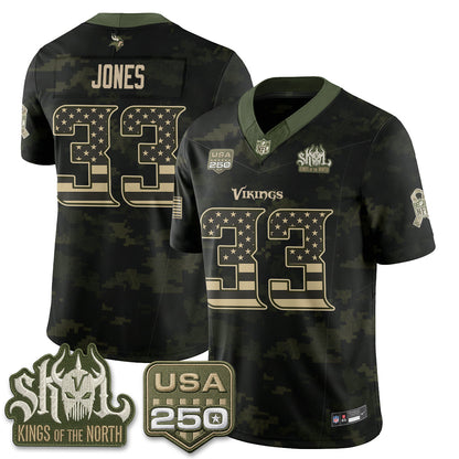 MIN 2026 Salute to Service Edition Vapor Jersey - Stitched