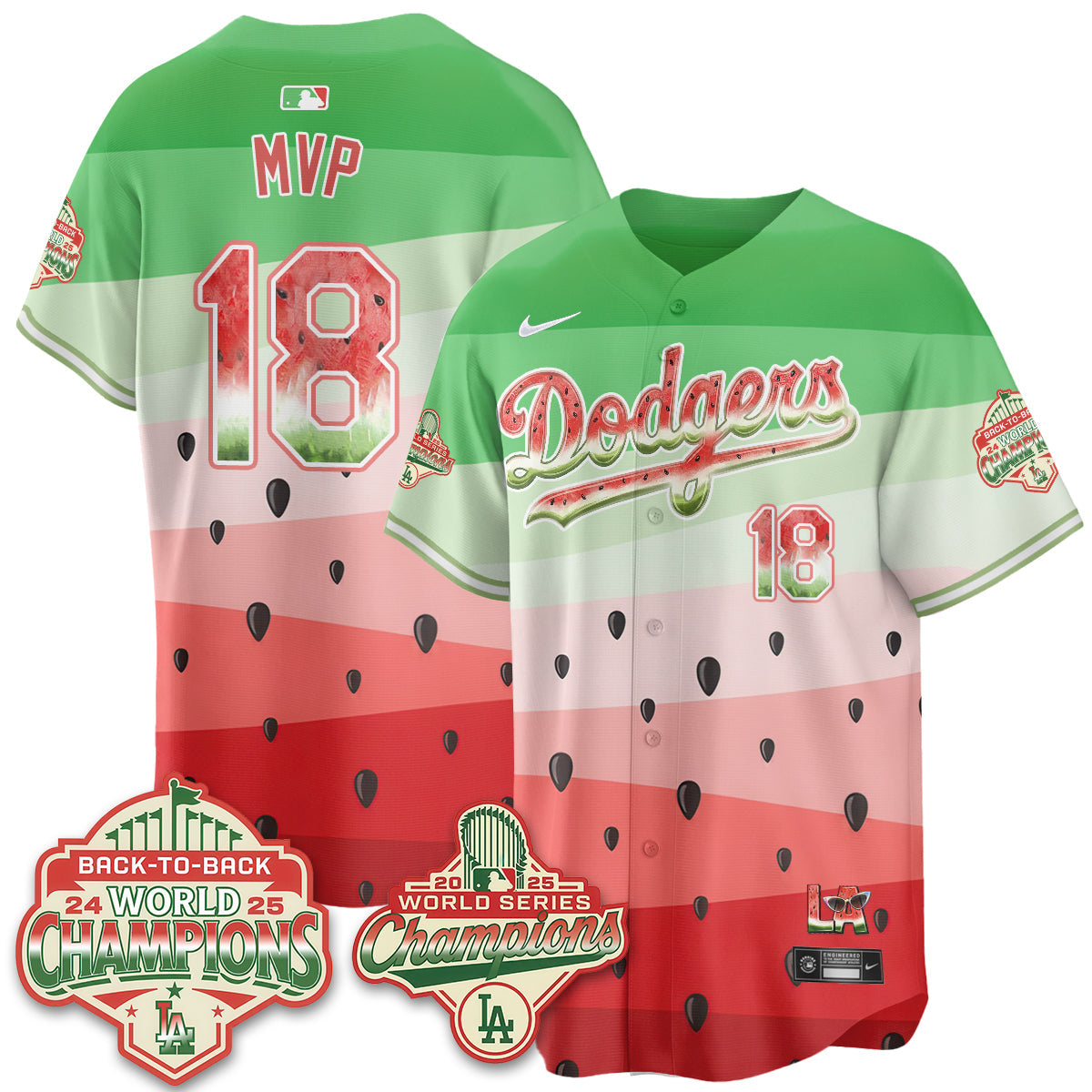 LAD National Watermelon Day Vapor Jersey - Stitched