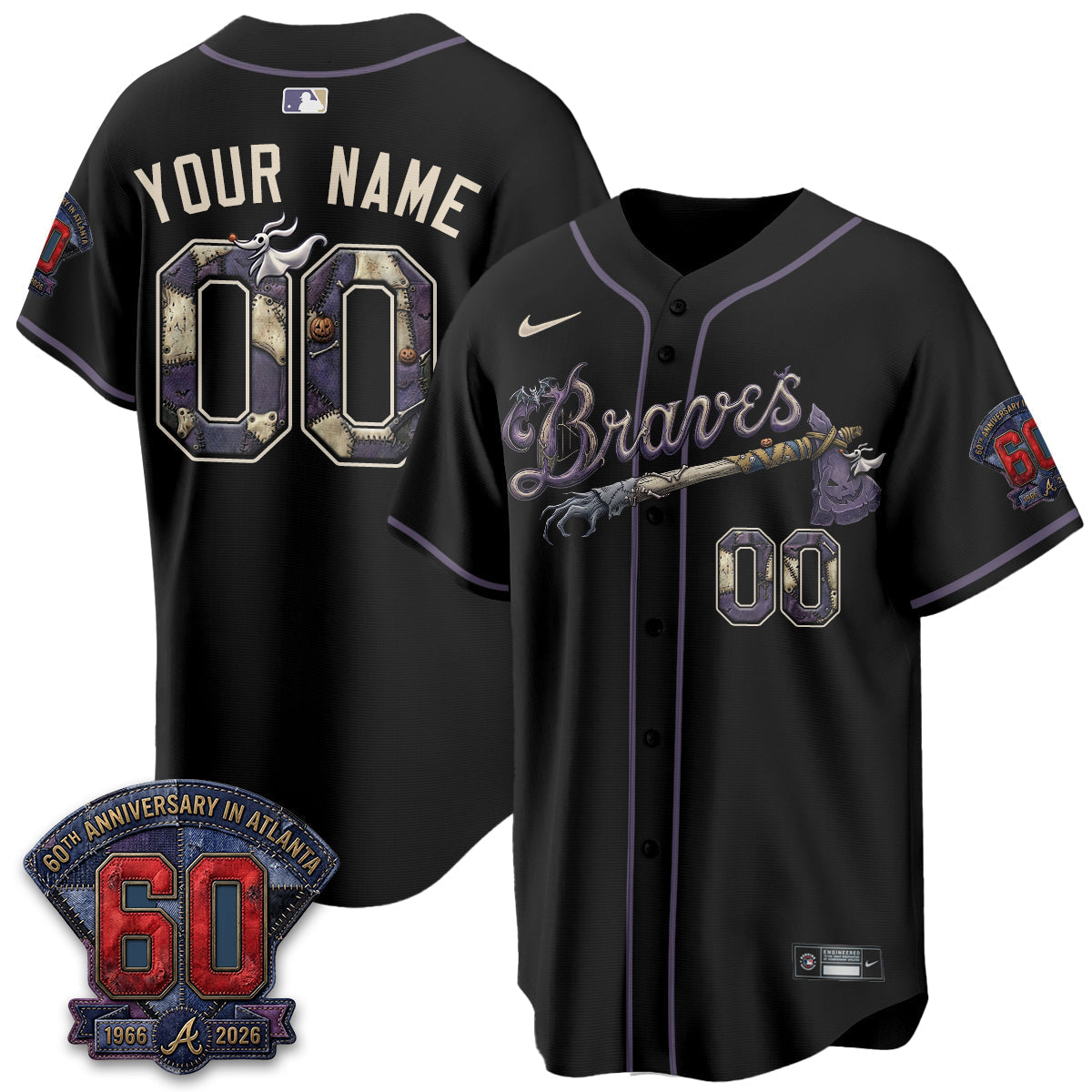 ATL Nightmare Edition Vapor Custom Jersey - Stitched