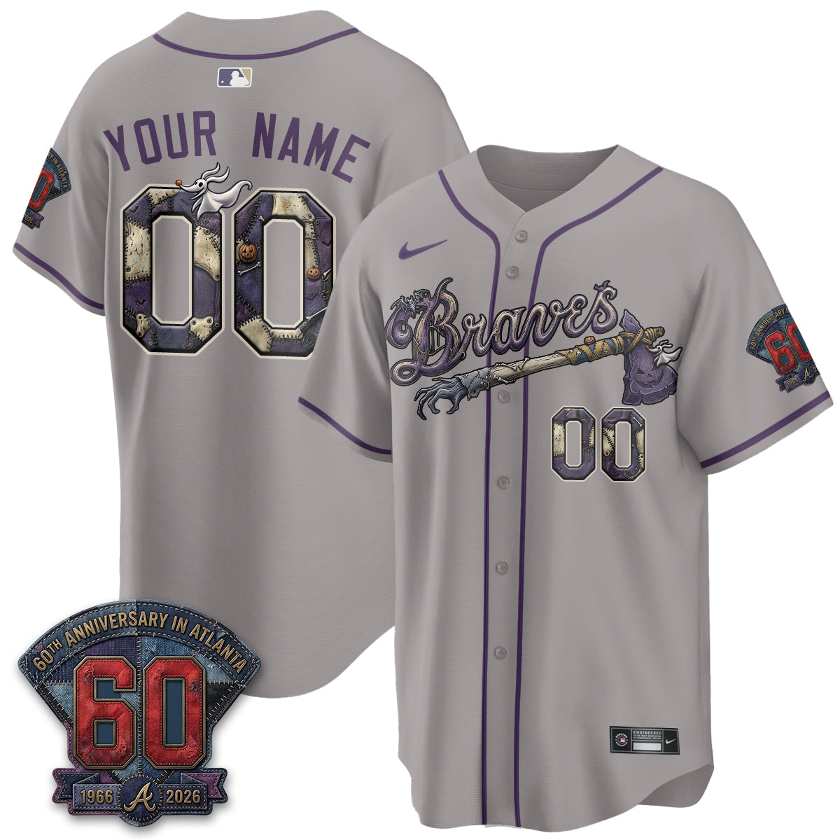 ATL Nightmare Edition Vapor Custom Jersey - Stitched