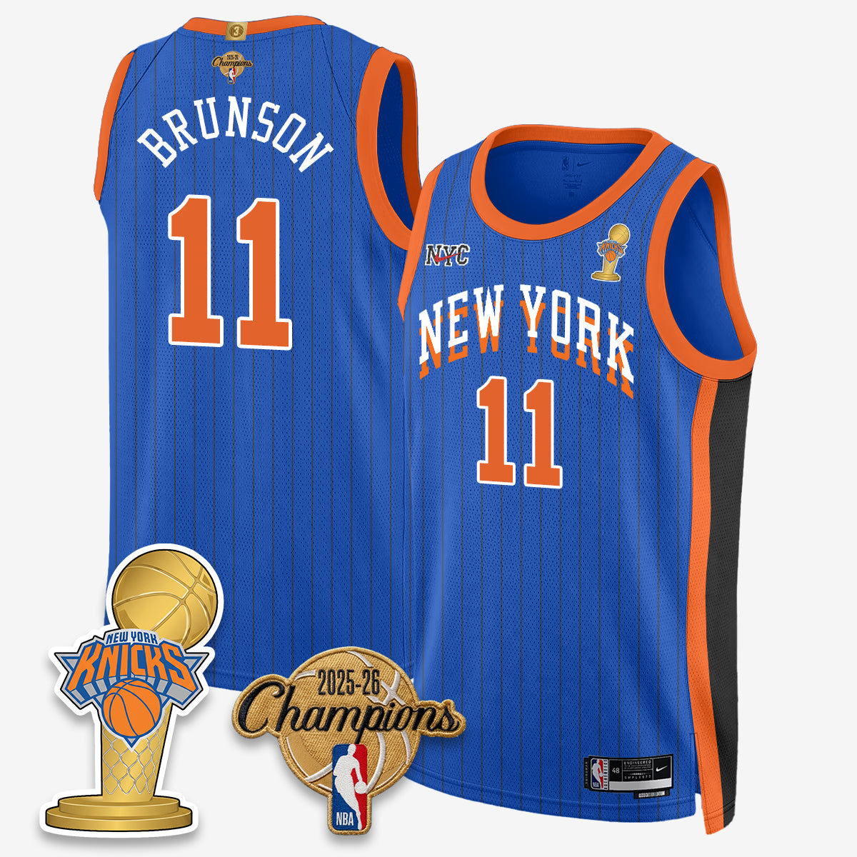NYK 2026 Basketball Champions Vapor Jersey - Stitched