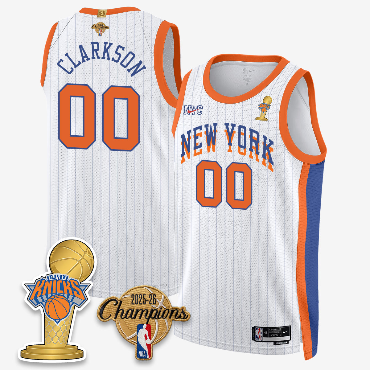 NYK 2026 Basketball Champions Vapor Jersey - Stitched