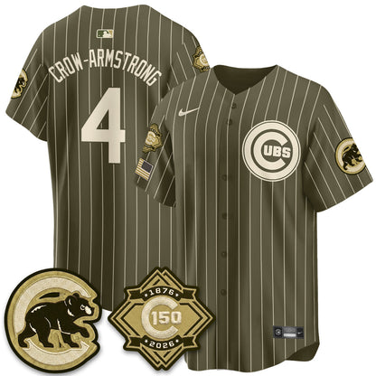 CHC New Era Olive 2026 Armed Forces Day Jersey -Stitched