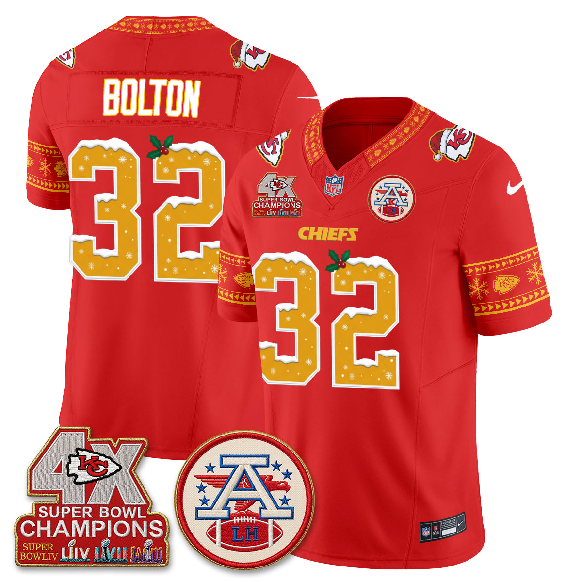KC Xmas Edition Vapor Jersey - Stitched
