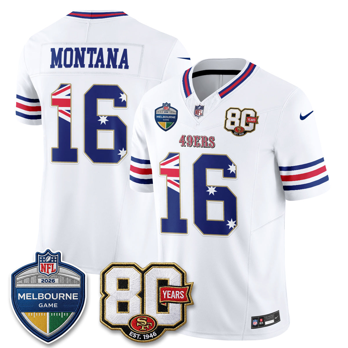 SF Melbourne Game 2026 Vapor Jersey - Stitched