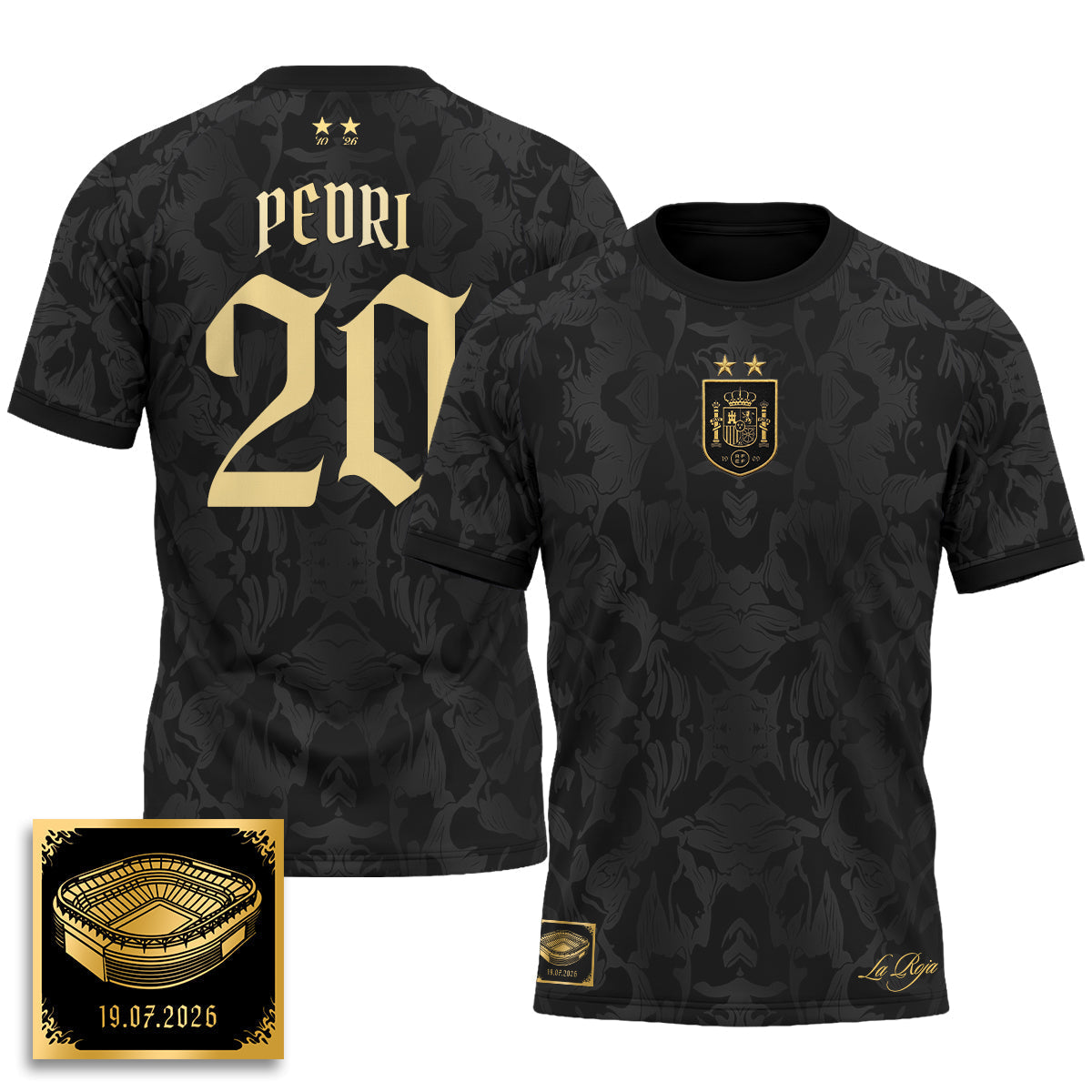 Spain 2026 Soccer Champions Vapor Jersey - Printed