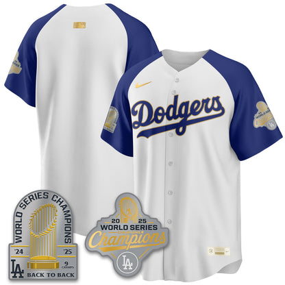 LAD Gold Collection Stadium Vapor Limited Jersey - 9x Champs - Stitched