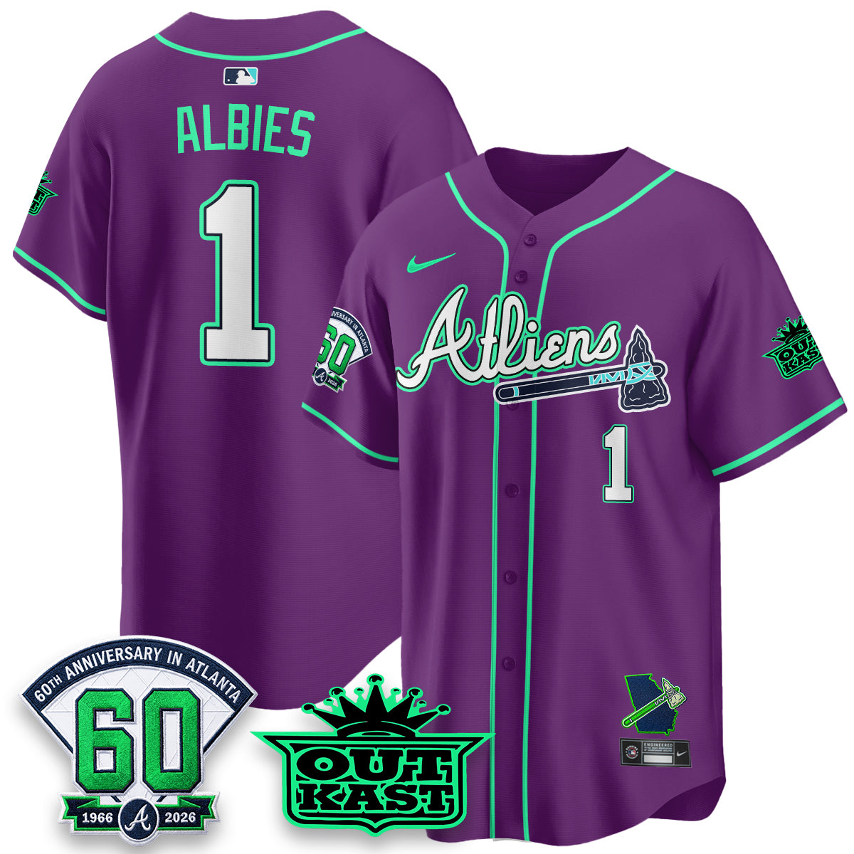 ATL x Atliens Cool Base Galaxy Version Jersey - Stitched-NQD