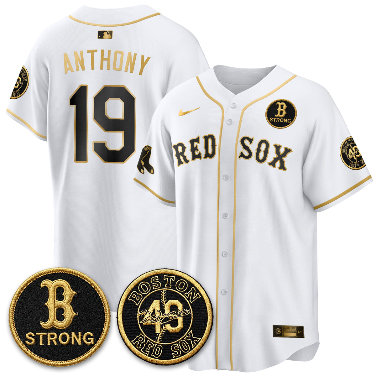 BOS Tim Wakefield Memorial Patch Vaper Premier Limited Jersey - Stitched V2