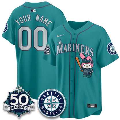 SEA x  Pink Sanrio Friend Vapor Custom Jersey - Stitched