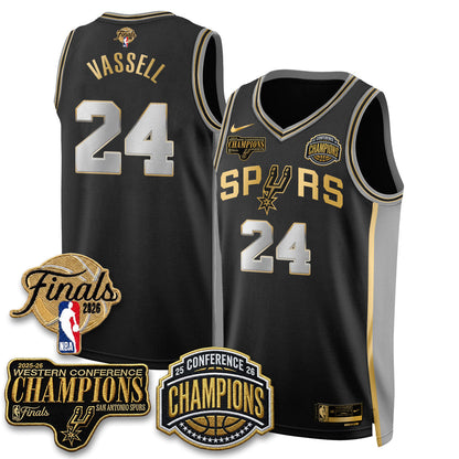 SAS 2026 NBA Western Conference Champions Vapor Special Edition Jersey - Stitched