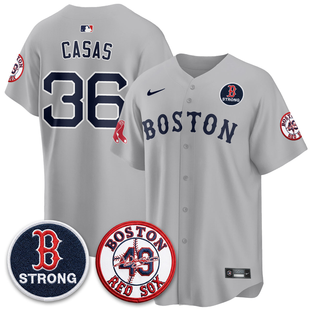BOS Tim Wakefield Memorial Patch Vaper Premier Limited Jersey - Stitched V2