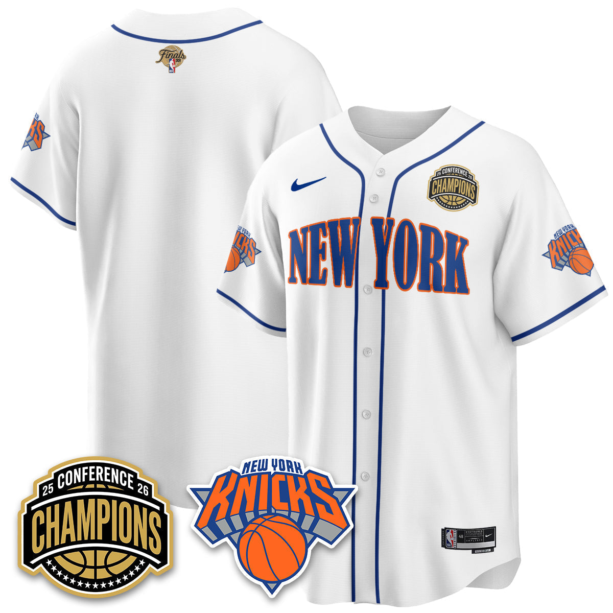 NYK 2026 NBA Finals Vapor City Edition Jersey V2- Stitched