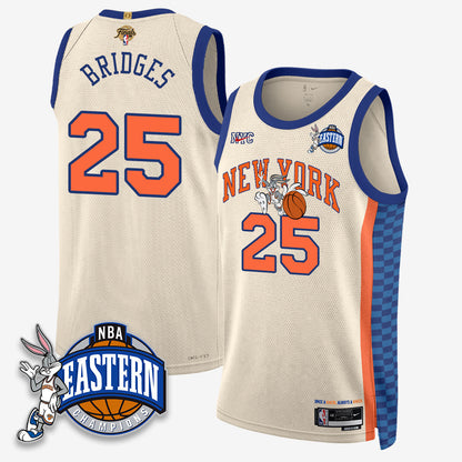 NYK 2026 NBA Finals x Bunny Vapor Jersey - Stitched