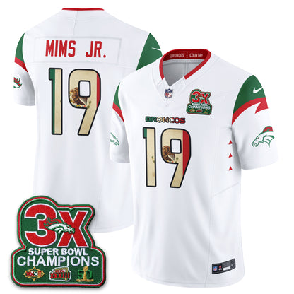 Denver Broncos Mexico Edition Vapor Jersey - Stitched