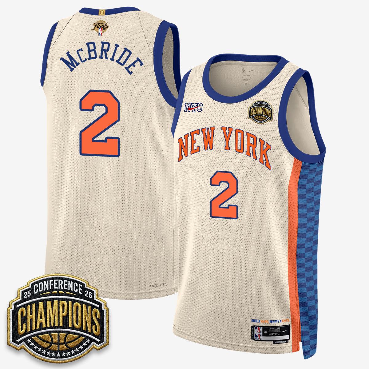 NYK 2026 NBA Finals City Edition Jersey V3- Stitched