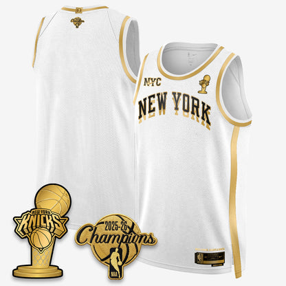 NYK 2026 NBA Champions Gold Edition Vapor Jersey - Stitched