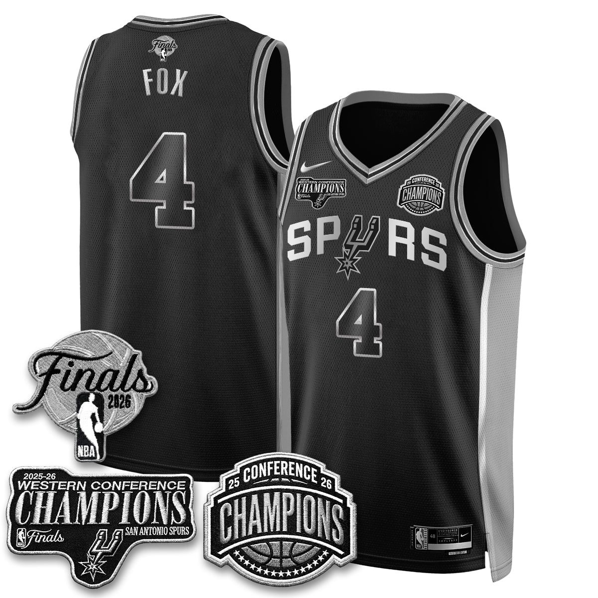 SAS 2026 NBA Western Conference Champions Vapor Special Edition Jersey - Stitched