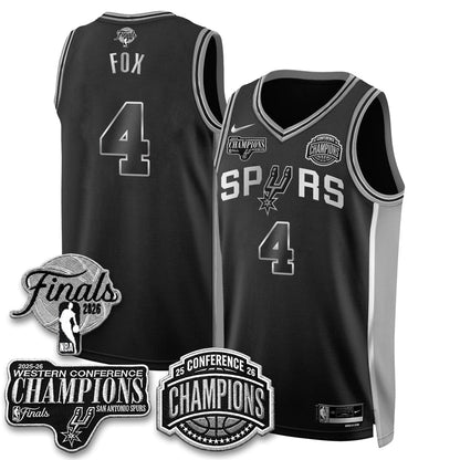 SAS 2026 NBA Western Conference Champions Vapor Special Edition Jersey - Stitched