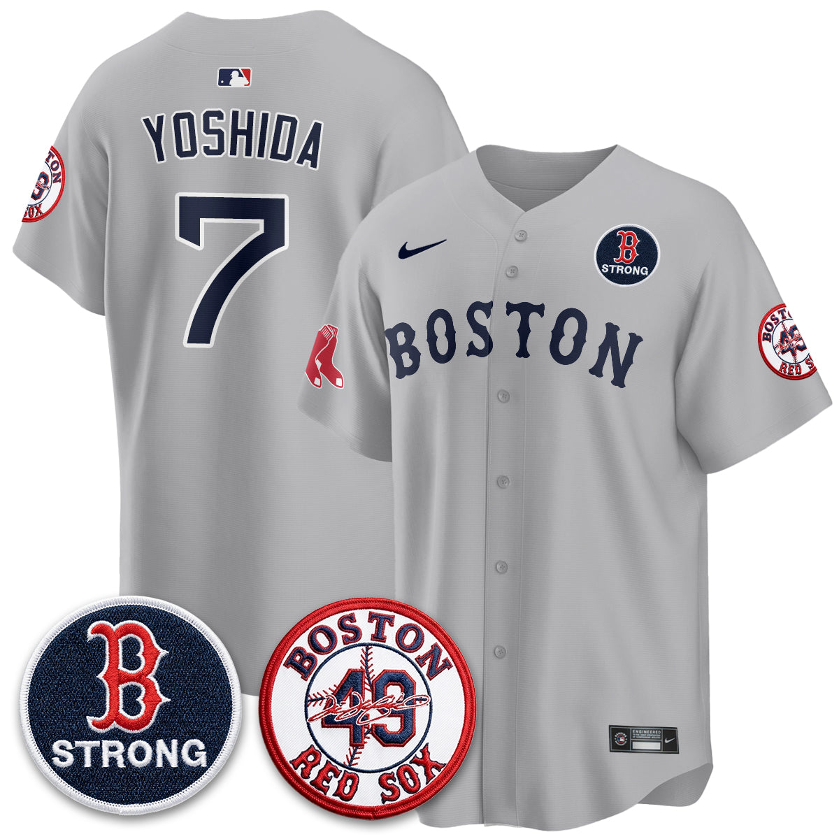 BOS Tim Wakefield Memorial Patch Vaper Premier Limited Jersey - Stitched V2