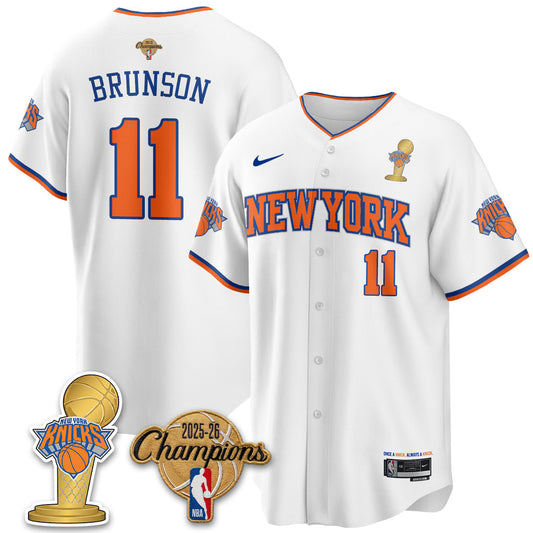 NYK 2026 NBA Champions Vapor Jersey - Stitched