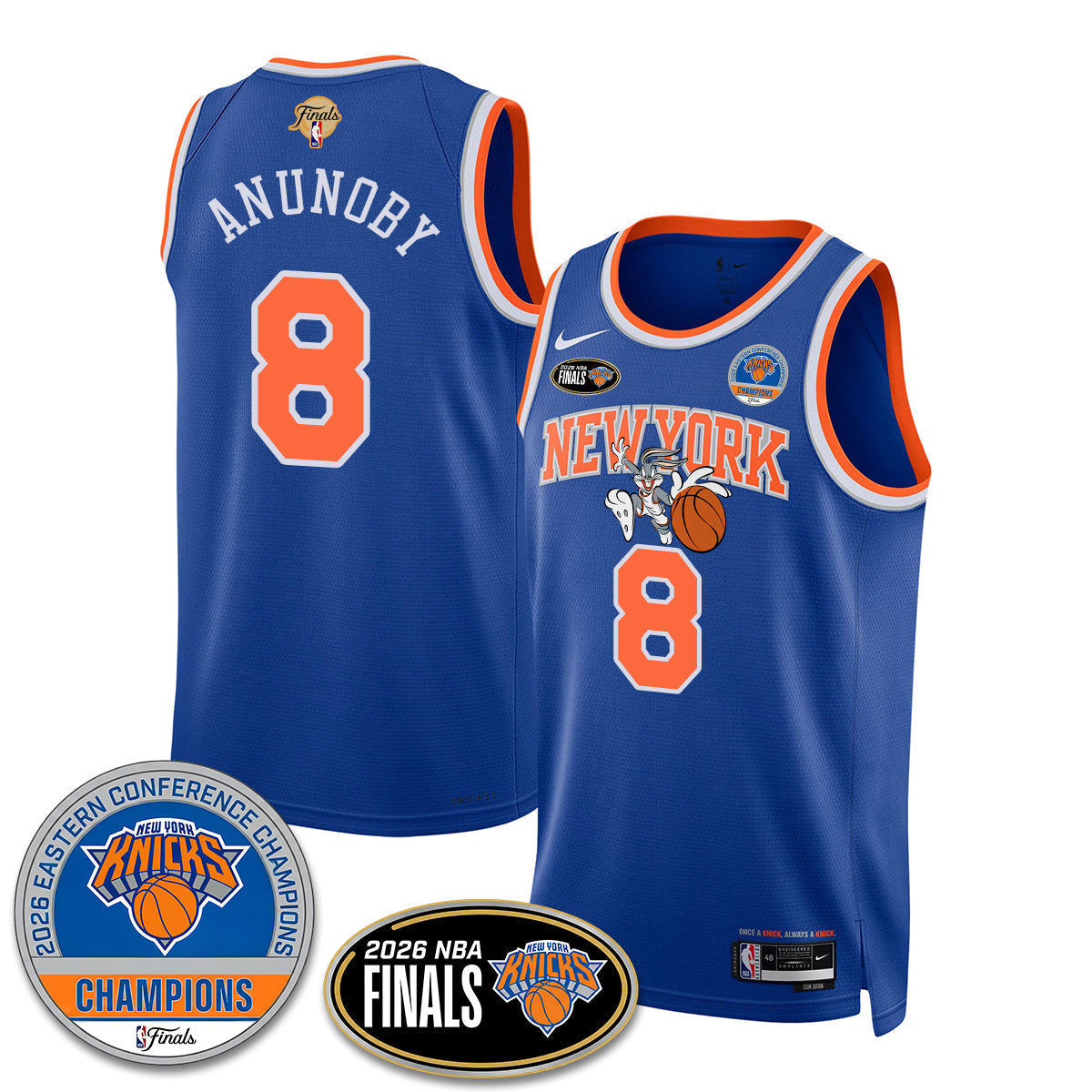 NYK 2026 NBA Eastern Conference Champions x Bunny Vapor Jersey - Stitched