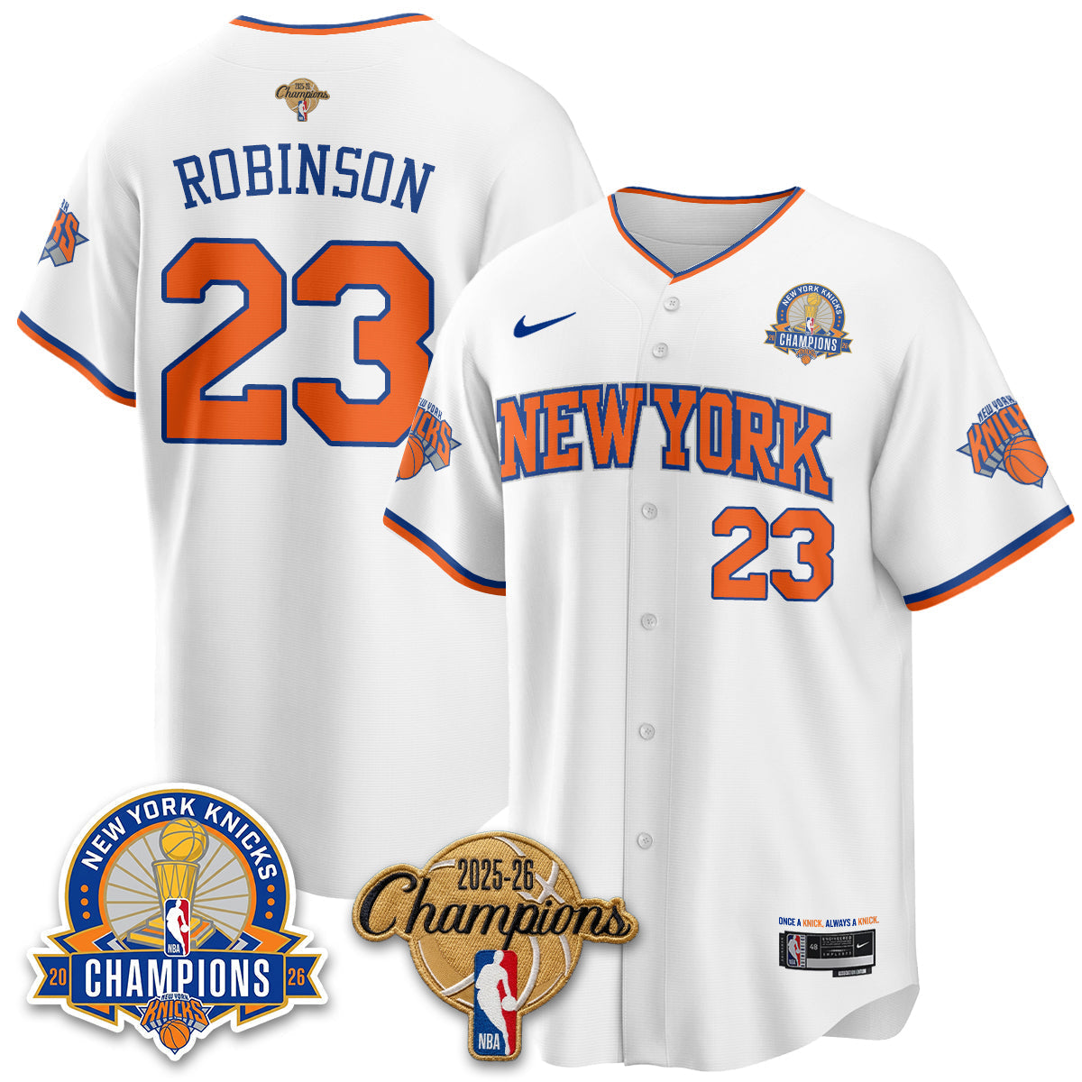 NYK 2026 NBA Champions Special Edition Vapor Jersey V2- Stitched
