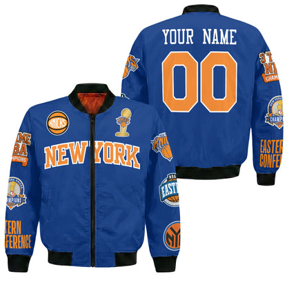 NYK 2026 NBA Finals Champions Limited Edition Custom Bomber Jacket - Printed