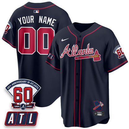 ATL 2026 60th Anniversary Vapor Limited Custom Jersey - Stitched