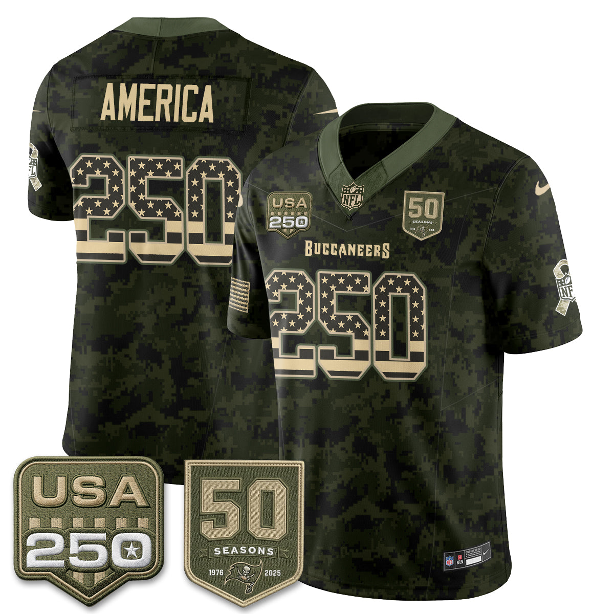 TB 2026 Salute to Service Edition Vapor Jersey - Stitched
