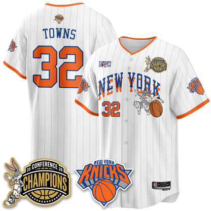 NYK 2026 NBA Finals x Bunny Vapor Jersey V2- Stitched
