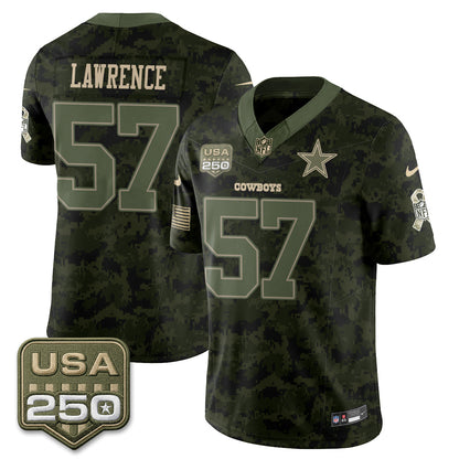 DAL 2026 Salute to Service Edition Vapor Jersey - Stitched
